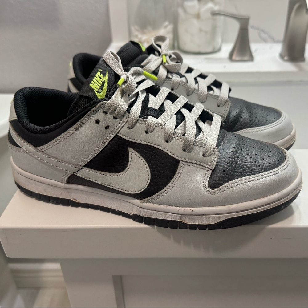 Nike Black and White Sneakers with Neon Accents